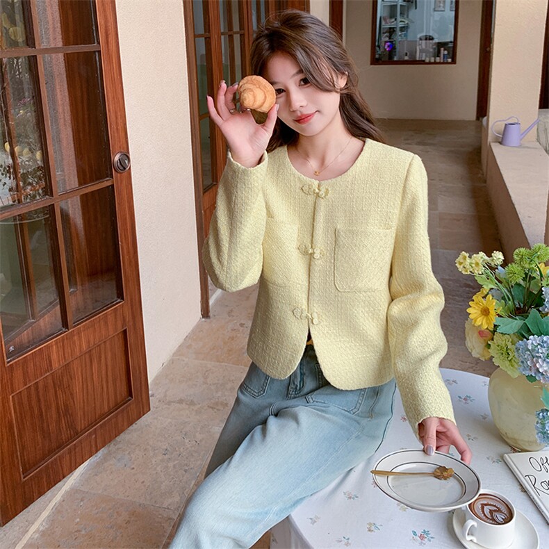 春装新款时尚小香风外套浙宝B2楼239-P125-控185，女装短外套，姿衣轩