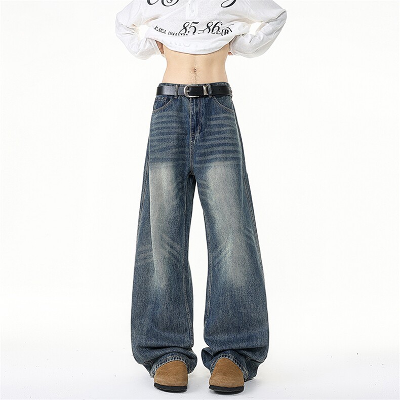 加长版裤子男高个子阔腿直筒牛仔裤190cm115休闲百搭长裤KZ080P60,男装牛仔裤,电商B312