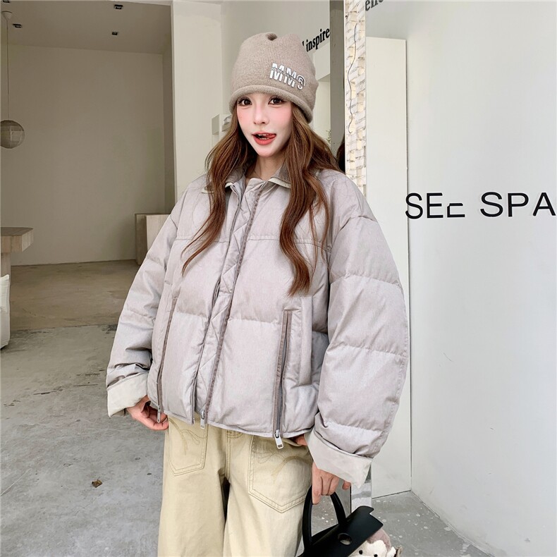 现货新款90白鸭绒加厚面包服2D035-25120P255K378,女装羽绒服,2D035