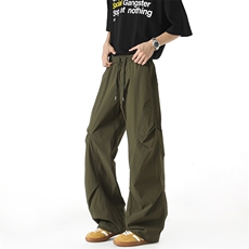 夏季新款工装裤宽松褶皱休闲裤抖音品质A111-A236-P35，男装工装外套，电商基地A111