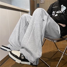 秋季新款字母刺绣拼接设计感百搭休闲卫裤B315-K25399-特p40控78，男装休闲裤，电商B315