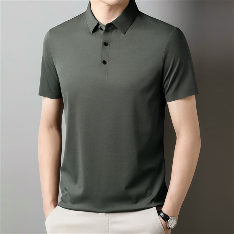 夏季新款商务休闲男士短袖T恤男式时尚潮流翻领体恤LBF6600-P53,男装T恤,星座1105-3