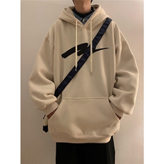 秋冬潮流宽松ins上衣男连帽卫衣D328-WY23003-薄款P55厚款P65，男装卫衣，电商D328