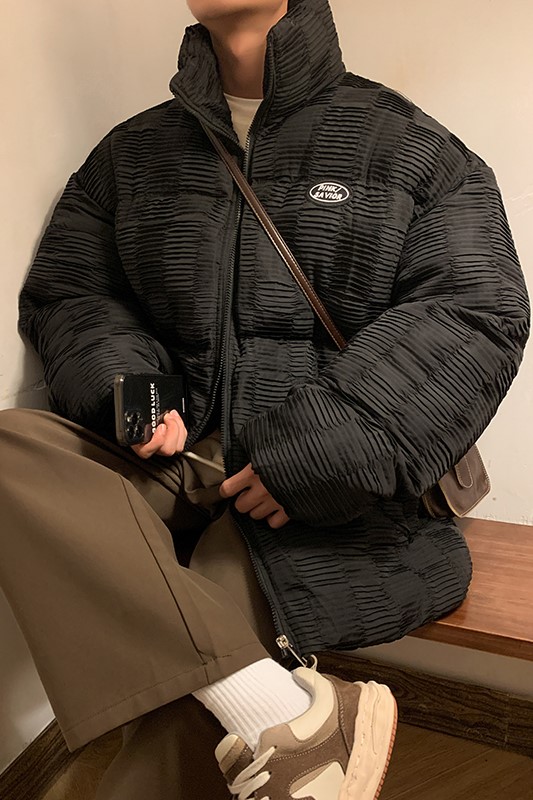 小众棉袄加厚外套港风日系棉衣纯色棉服大码1016-1W70P128K158,男装棉衣,星座1016-1（原电商B408-1）