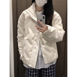 有货美式复古菱格棉服男冬季轻薄棉衣工装情侣面包服LY6608-P90