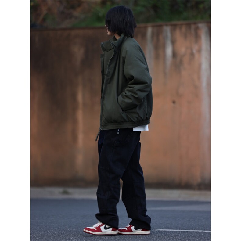【现货】美式复古男女秋冬宽松加厚立领保暖棉服SJ56P74,男装棉衣,星座1112-1