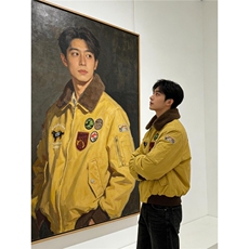 黄色徽章刺绣飞行夹克毛领棉服男冬季防寒保暖短款夹克高级感外套，男装夹克，星座1210-1