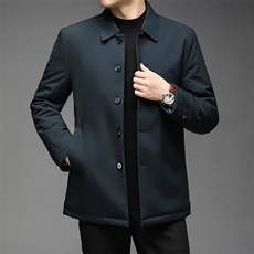 冬季中年纯色棉服冬装中年男翻领棉服爸爸外套HPN8388-P200，男装棉衣，电商B212（原钱塘6029）