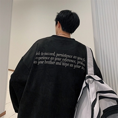 2024秋冬重磅360克麂皮绒发泡印卫衣男女1015-3-WY01-P65，男装卫衣，星座904