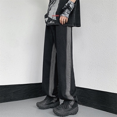 2023牛仔裤宽松裤子潮牌夏季薄款阔腿长裤313A-1-NZ040-P55控68，男装牛仔裤，星座808A-1