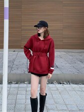 【现货】秋冬新款休闲卫衣裙，女装卫衣/绒衫，芷炫