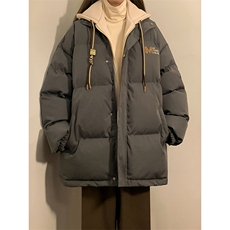 冬季宽松/假两件连帽休闲外套潮加厚棉衣XZ102B-1M2682-P125，男装棉衣，星座102B-1