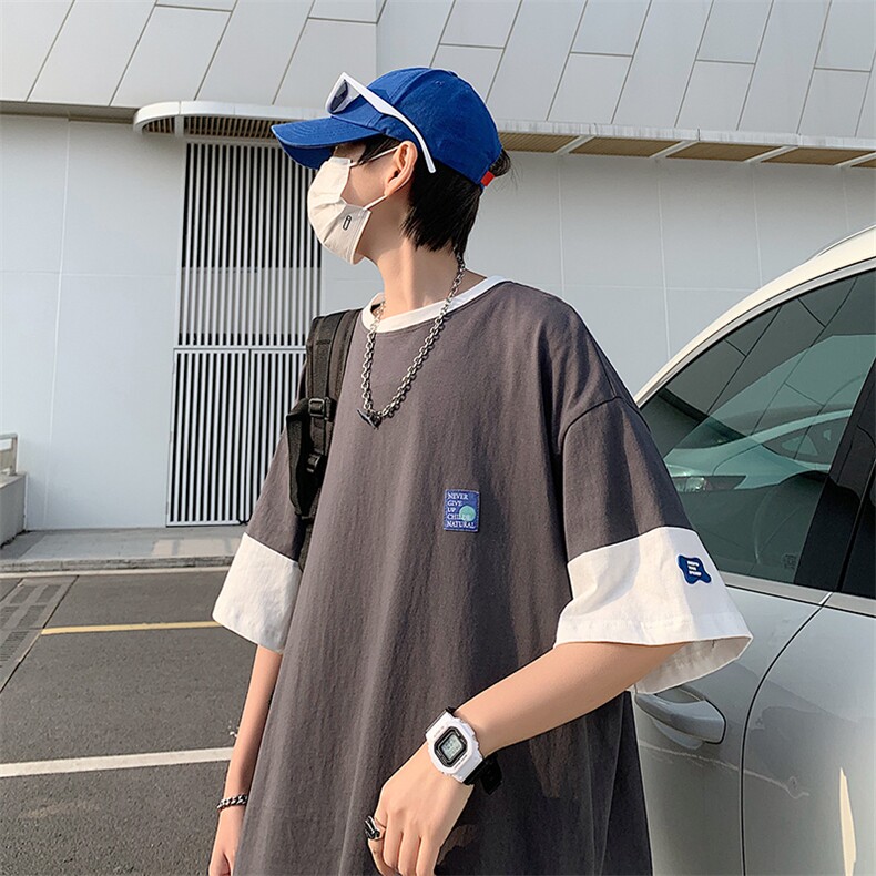 2025夏新款文艺ins简约新款时尚短袖T恤T202P25,男装T恤,星座1108