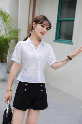 斜扣新面料衬衫，女装衬衫，林依芭莎