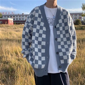 2024秋冬潮流针织开衫宽松毛衣A161-2-MY9055-P48,男装针织衫/毛衣,电商A161-2