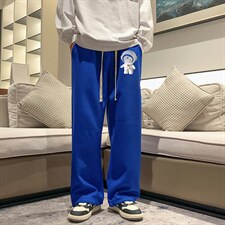 华夫格运动裤男大码抽绳休闲裤卫裤HK78233-P35加绒款P45，男装休闲裤，电商A040