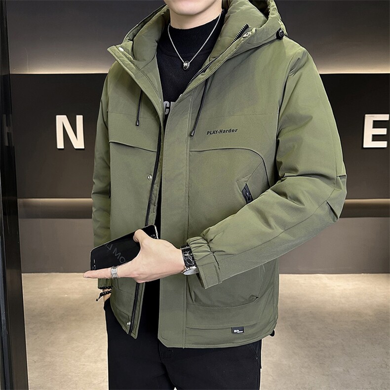 店主风 2025年男士秋冬二棉加棉加厚夹克连帽棉服M1123-P105图片