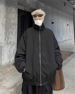 F102-P78 2024秋冬新款潮牌夹棉棒球服男韩版潮牌工装加棉夹克男图片