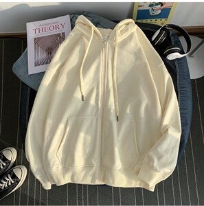抖音品质开衫卫衣340克50棉纯色宽松连帽216-2-WY81-P41特大货，男装卫衣，星座716-1