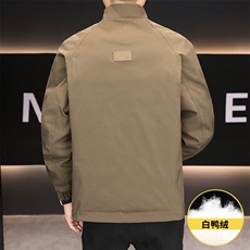 羽绒服男新标50白鸭绒夹克外套休闲时尚立领男士上衣Y3076-P140，男装夹克，星座310B-3