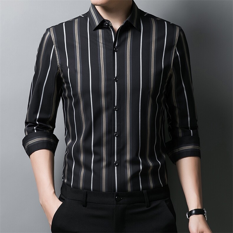 C2203钱塘2020-2欧货品质直播秋季竹纤维高端男装衬衫P59,男装衬衫,钱塘207-2