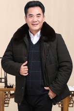 中老年男装棉衣男老人棉服棉袄中长款棉服爸爸冬季外套，男装棉衣，星座1216（原钱塘722）