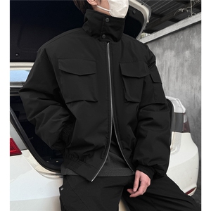 2025冬装飞行员夹克棉服厚外套男装冬季宽松立领棉衣S378特95图片