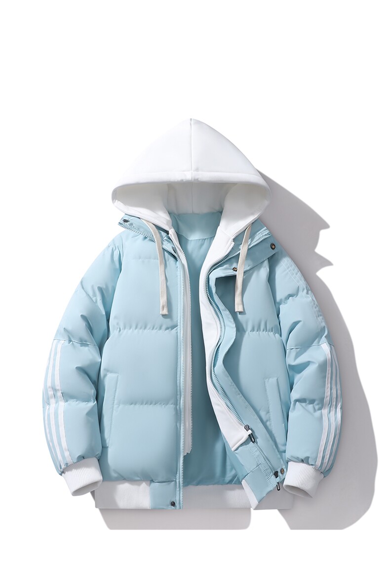 2025冬新款加厚保暖御寒棉袄男女假两件连帽百搭外套MY0777-P82,男装棉衣,星座610（原A335）