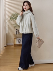 格纹拼接连帽夹棉加厚外套女2025冬季新款宽松显瘦保暖派克服棉衣，女装棉衣/棉服，涵誉