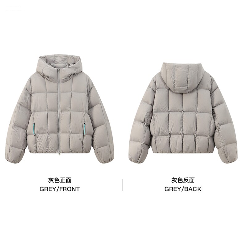 网图-连帽方格面包服棉服男cp256-特105，男装棉衣，电商B371