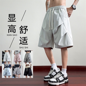 短裤男夏季薄款透气运动中裤美式休闲篮球裤子A436-585-P30