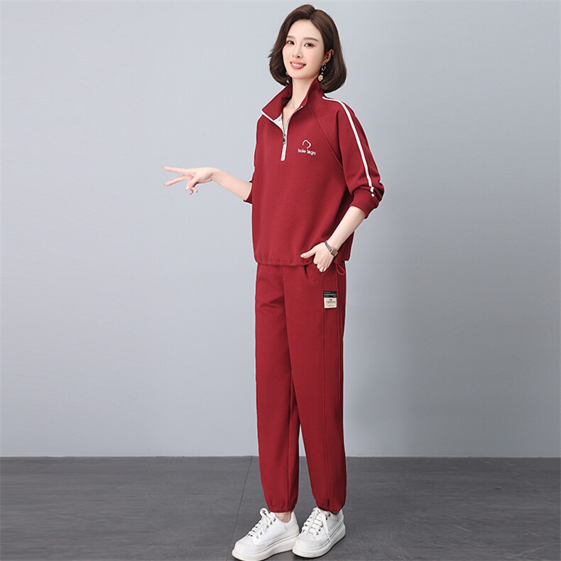 2025年春季时尚休闲刺绣条纹时髦套装,女装套装/套裙,依恋蒂丝