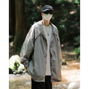 美式机能连帽防晒衣男夏季薄款W9313P40