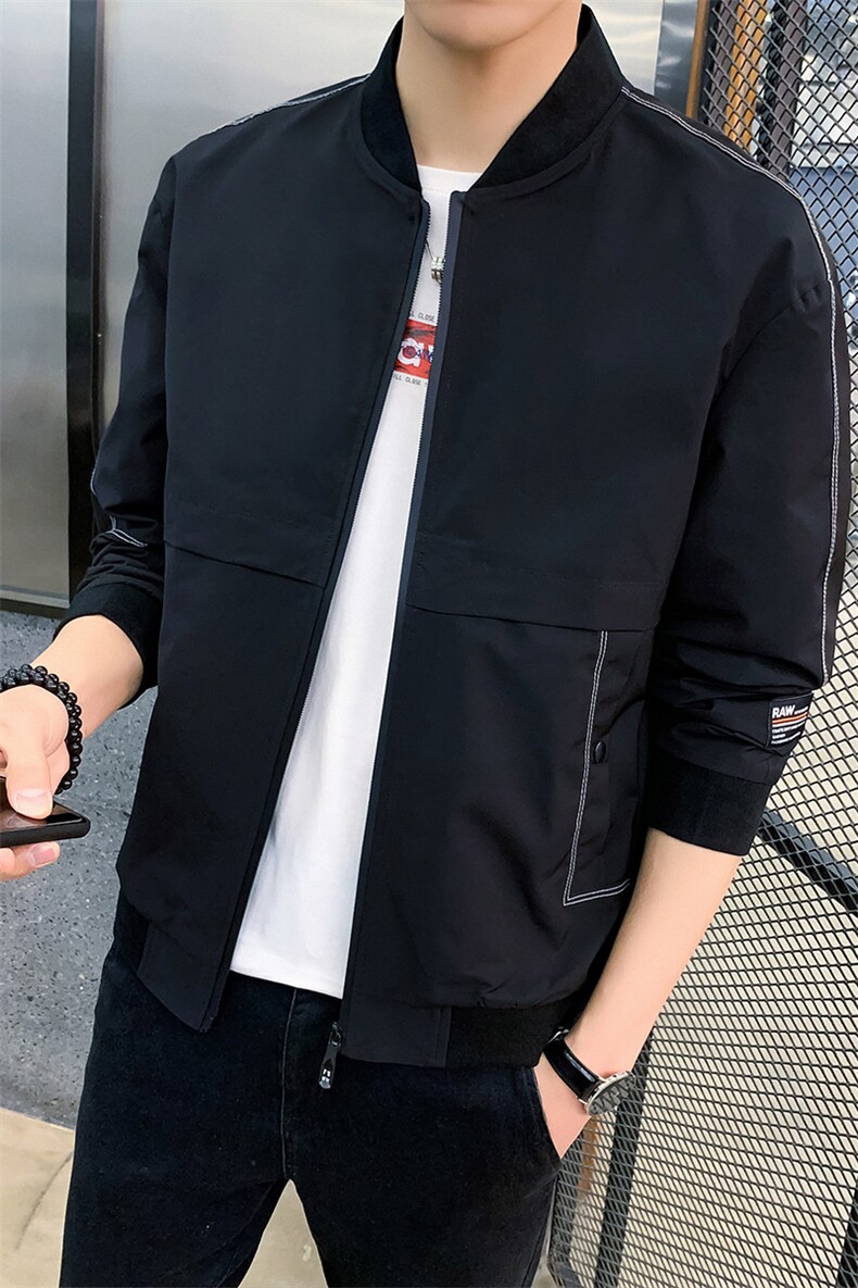 日系外套男2021新款潮流帅气修身棒球服秋季男装夹克秋装2057-P40,男装夹克,星座217-4