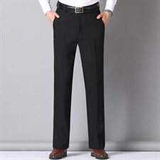 爆！爆！908/商务男裤爸爸西裤中老年高腰深裆大码直筒裤男，男装西裤，星座1216（原钱塘722）