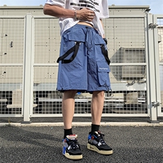 大口袋抽绳机能冲锋短裤男复网五分裤大工装裤子外穿D292，男装牛仔裤，星座1116A-1（原606A）