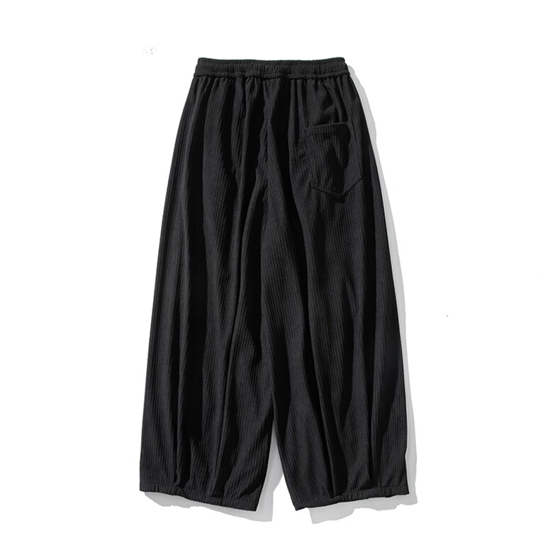 白底平铺秋冬加厚大码日系灯芯绒阔腿休闲裤新中式直筒K275/P70,男装休闲裤,钱塘713