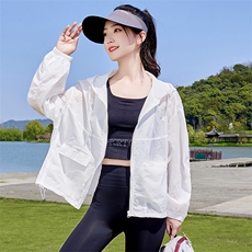 防晒衣女款夏季2025新款透气外穿薄款洋气大码小个子防晒服短外套，女装防晒衣，蝶眷