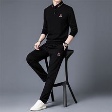 HP2025秋冬款男士运动休闲套装衬衫领大货一件，男装衬衫，电商B360A（原721A）