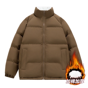 抖音直播连帽棉衣假两件加厚棉袄情侣款百搭面包服MY111-P65图片