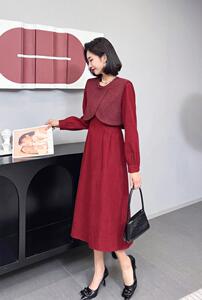 （现货）两件套连衣裙,女装连衣裙,伊娜蕾尔