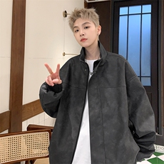 春款复古PU皮夹克磨砂质感外套1213-DY2313-P95，男装夹克，星座1213