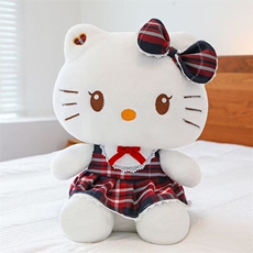 保定白沟新城卓远毛绒玩具加工厂 制服凯特猫