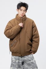 自家图有视频复古加绒毛领外套棉衣新款连帽派克棉服M2572p85，男装棉衣，电商D315