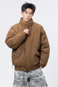 自家图有视频 复古加绒毛领外套棉衣新款连帽派克棉服M2572p85图片