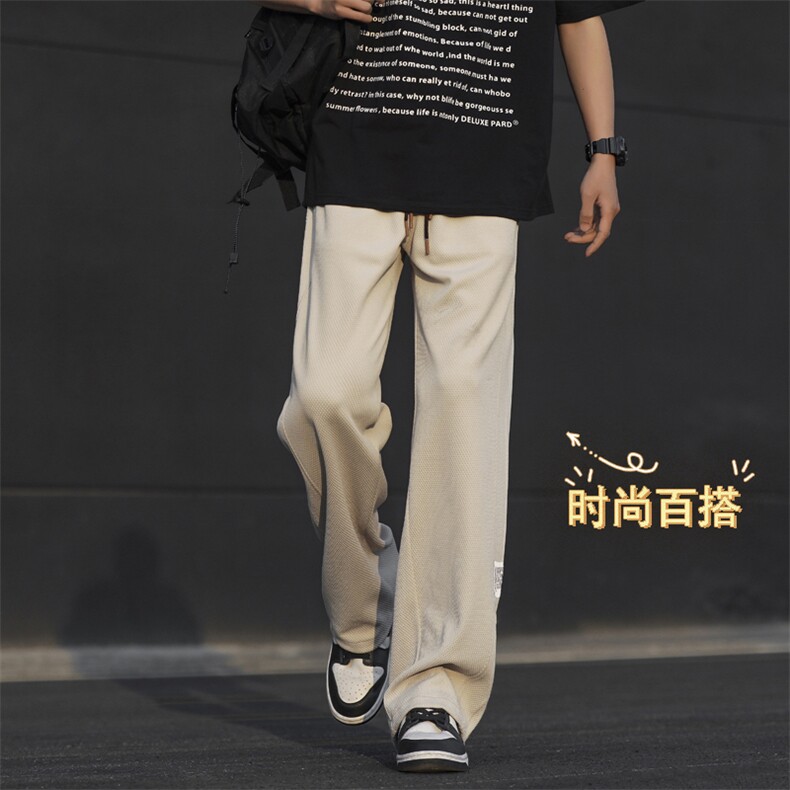 宽松透气坠感垂顺舒适百搭休闲亲肤华夫格 K933特批32图片