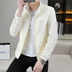 夏季新款轻薄冰丝纯色立领时尚休闲防晒服XZ1304-2-8362-P65，男装防晒衣，星座613B
