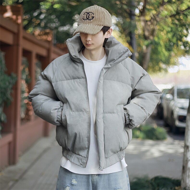 图潮牌撇帅冬季短款棉衣外套立领宽松面包服MY60/P85/118，男装棉衣，星座1412-2