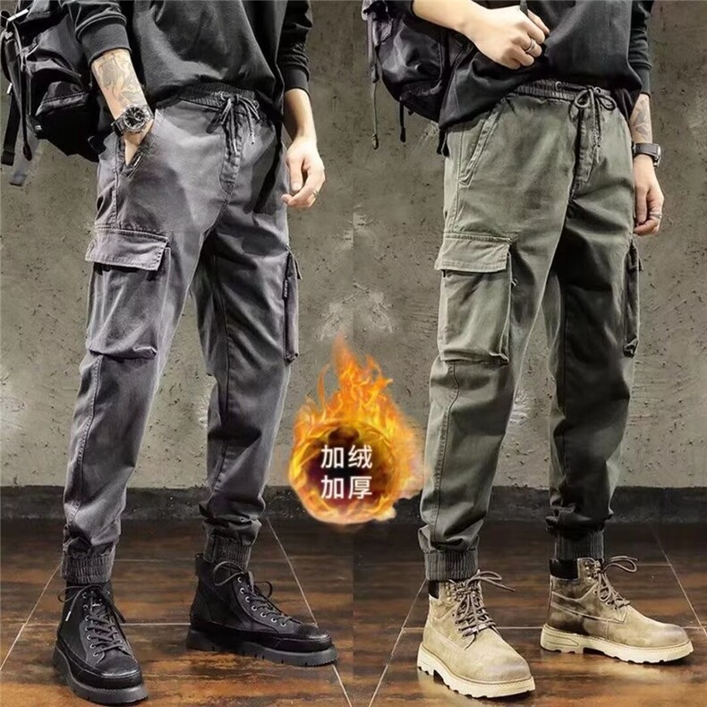 网图户外加绒工装裤修身美式冲锋裤束脚休闲长裤A025-DK1705-P38，男装工装外套，电商A025