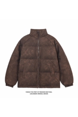 2025冬季新款白底现货1W件脏脏色皮棉衣M-5XHM24975-特P80，男装棉衣，电商A022